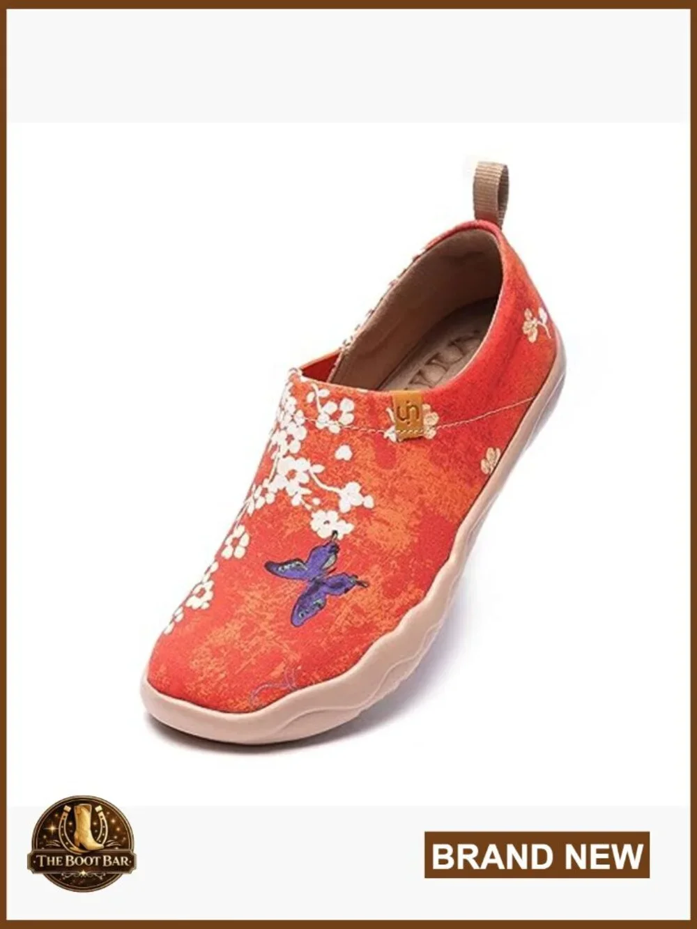 Floral Slip-On Loafers Lightweight Canvas Casual Comfortable Travel Shoes